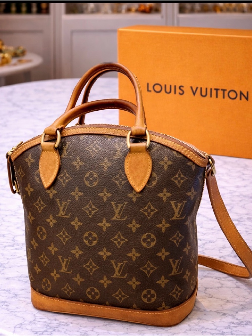 Louis Vuitton Monogram Lockit Handbag  w/COA